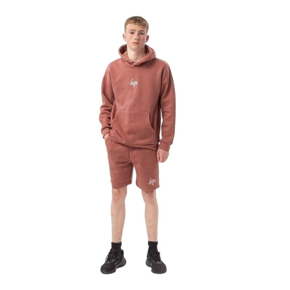 Hype Unisex Adult Script Sweat Shorts / Red